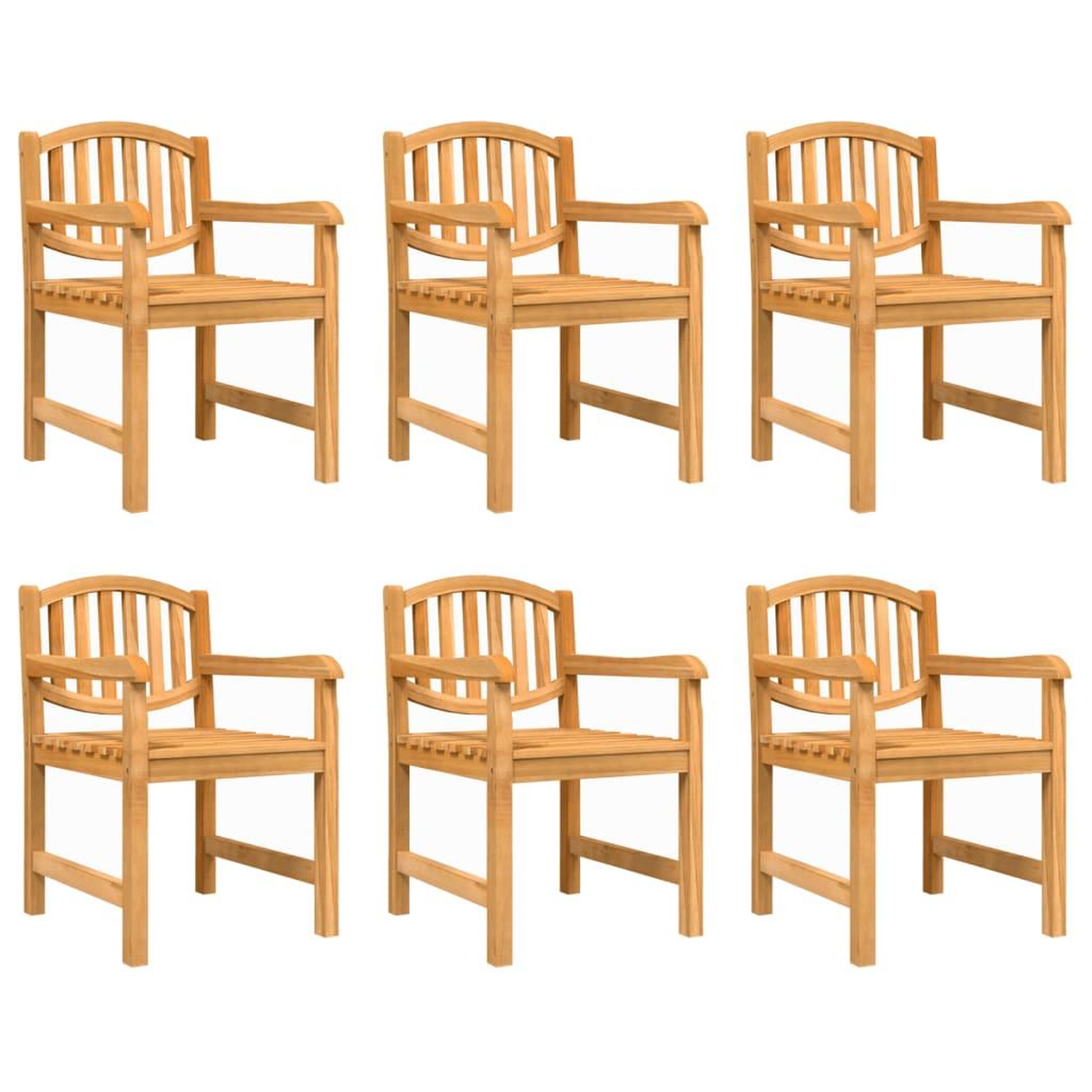 Voir la diapositive 3 : VIDAXL Ensemble a manger de jardin 7 pcs Bois de teck solide