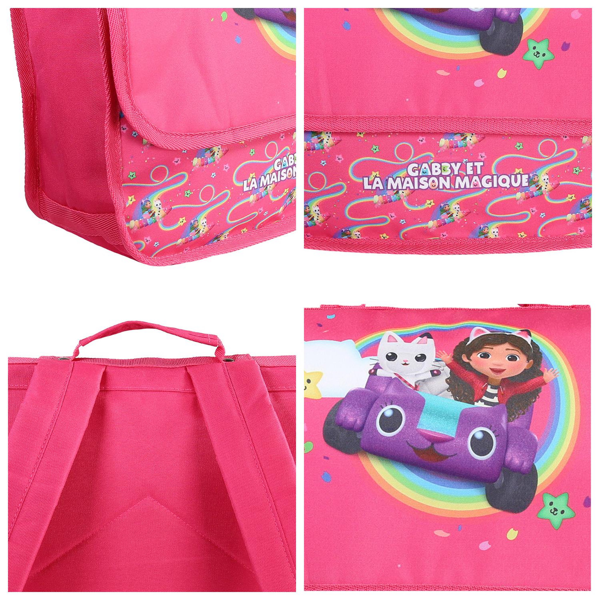 Voir la diapositive 5 : Bagtrotter Cartable 32cm Gabby et La Maison Magique rose - Bagtrotter