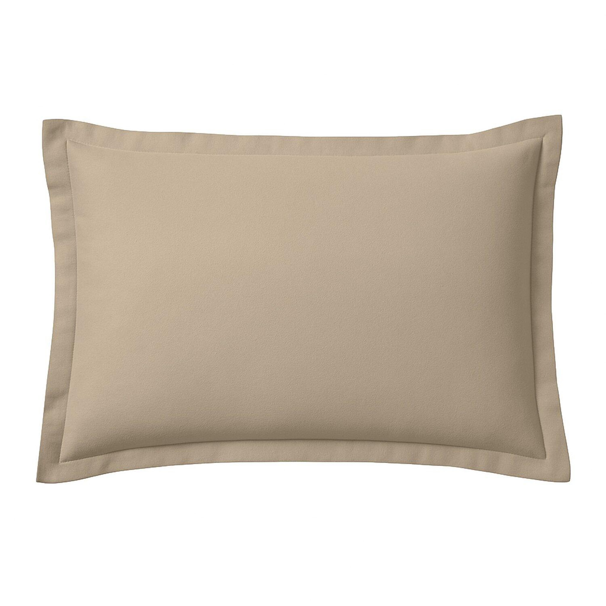 Voir la diapositive 1 : Home collection Taie d'oreiller 100% flanelle coton 160 grs