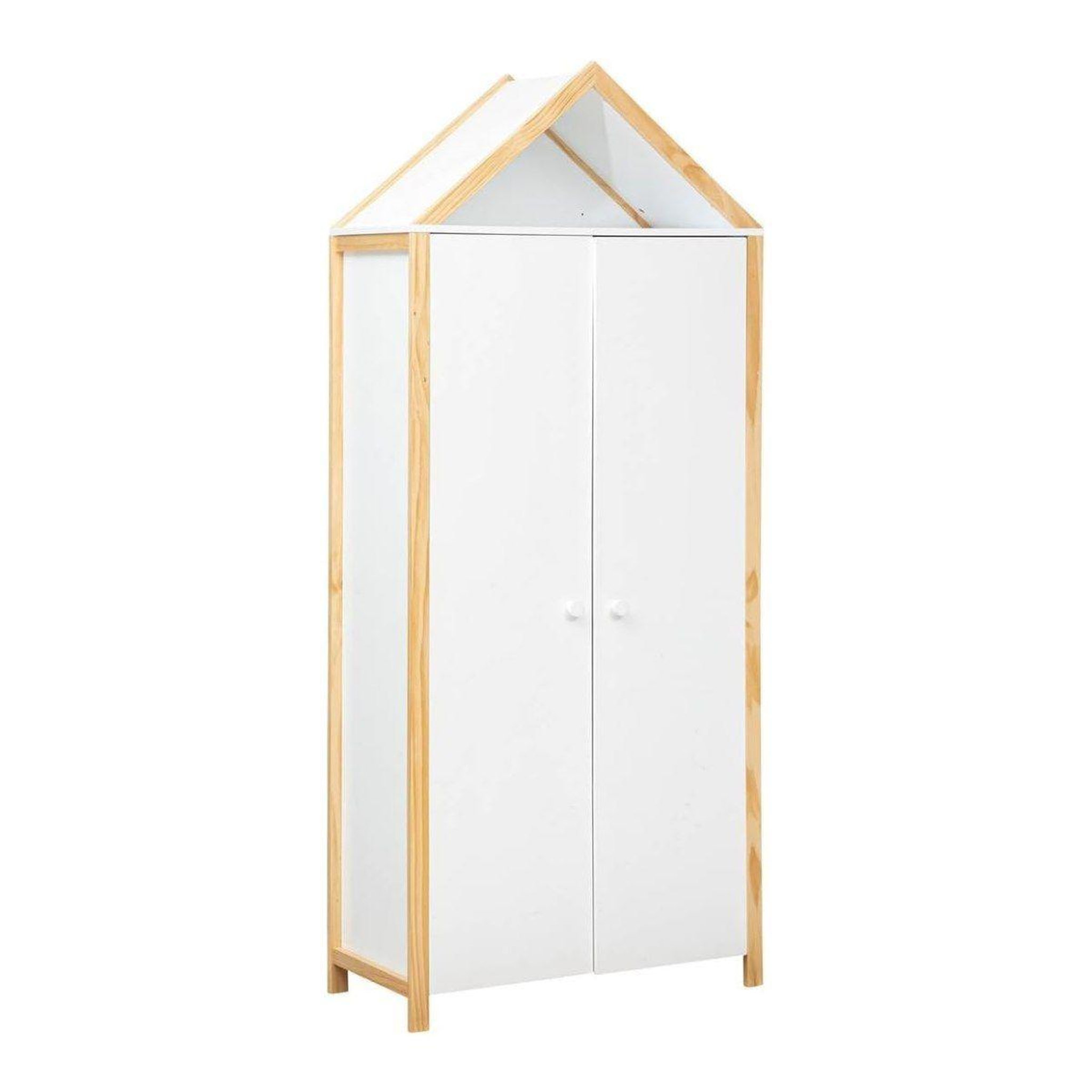 Voir la diapositive 1 : Atmosphera Kids Armoire 2 Portes  Kima  86cm Blanc