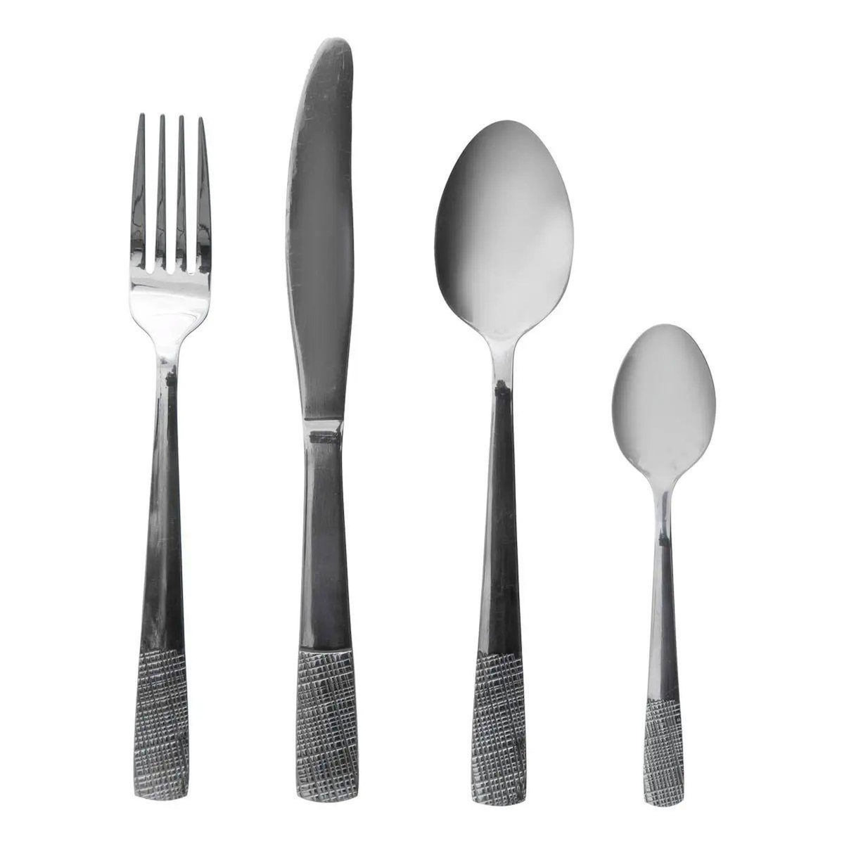 SECRET DE GOURMET Ménagère 24 Pièces Inox  Sarah  Gris