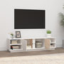 Voir la diapositive 3 : VIDAXL Meuble TV Blanc 156x40x40 cm Bois de pin massif