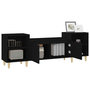 Voir la diapositive 5 : VIDAXL Meuble TV Noir 160x35x55 cm Bois d'ingenierie