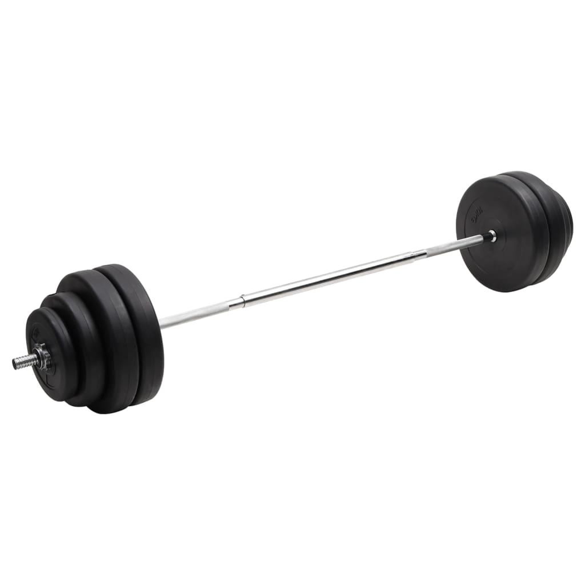 Voir la diapositive 1 : VIDAXL Barre d'halteres avec plaques 60 kg