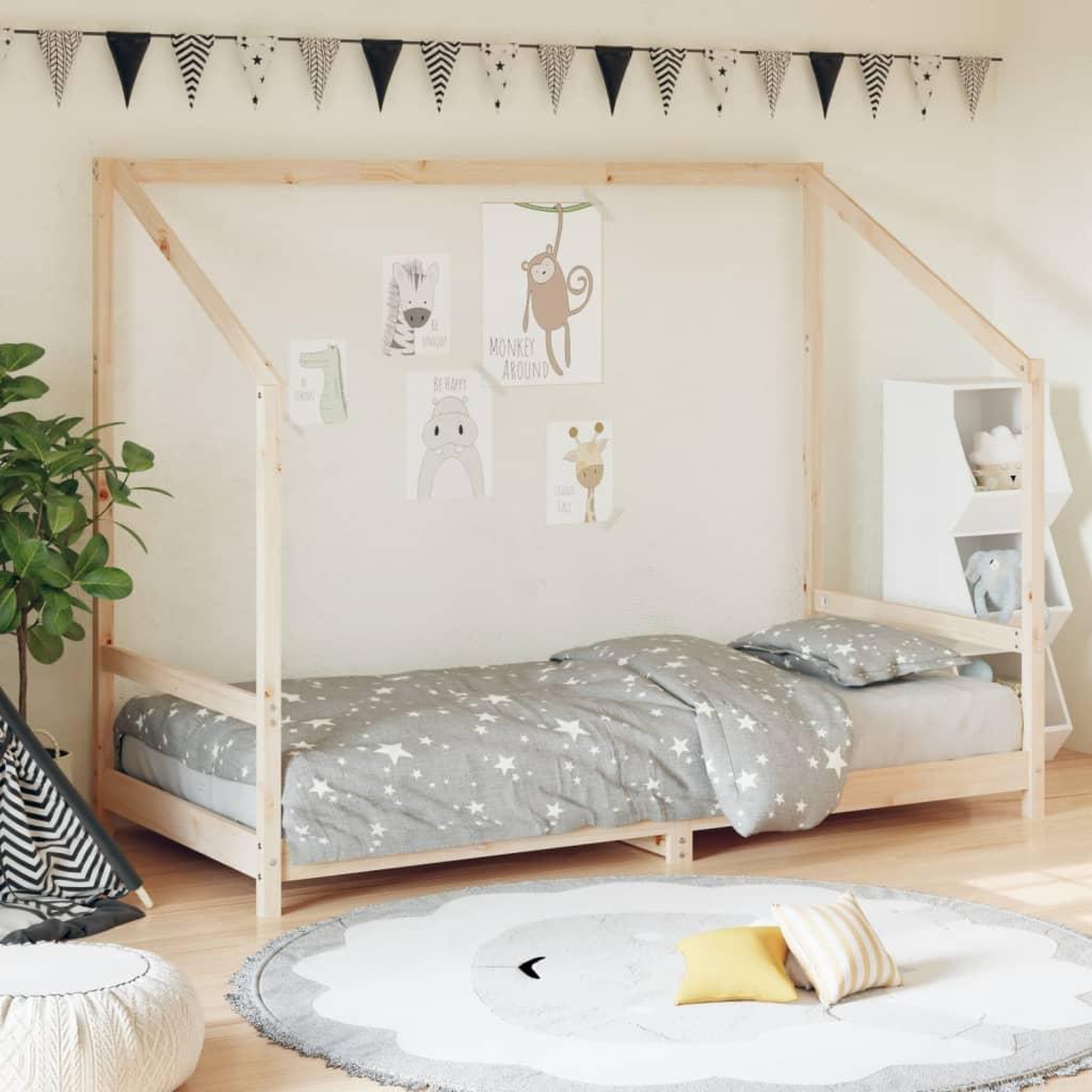 VIDAXL Cadre de lit pour enfant 90x190 cm Bois de pin massif