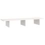 Voir la diapositive 2 : VIDAXL Support de moniteur Blanc 100x27x15 cm Bois de pin solide