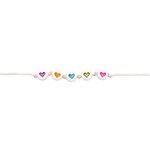 RICO DESIGN 165 perles centre coeur 5 x 7 mm - pastel