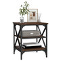 Voir la diapositive 4 : VIDAXL Table d'appoint Chene marron 40x42x50 cm Bois d'ingenierie