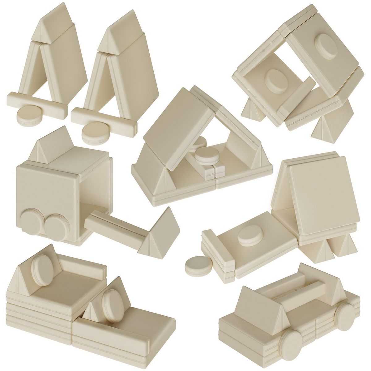 tectake Canapé de jeu Lilly, 8 pièces, avec fonction de couchage