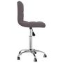 Voir la diapositive 4 : VIDAXL Chaise pivotante de bureau Taupe Tissu