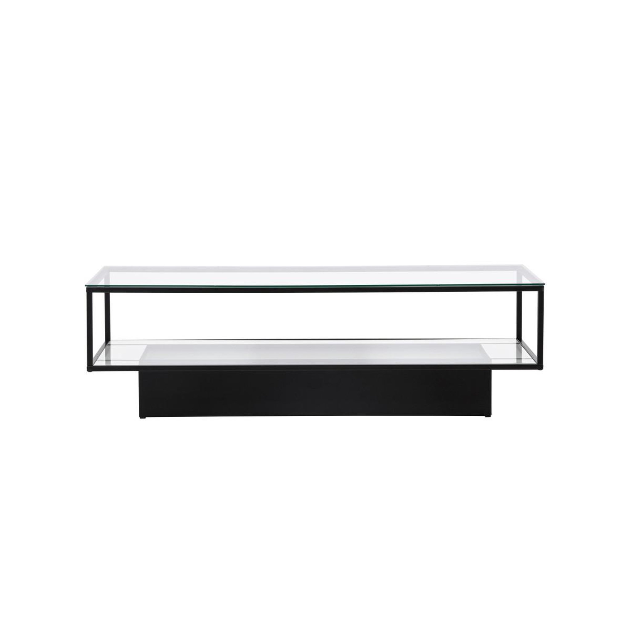 Voir la diapositive 4 : Paris Prix Table basse design en verre  maglehem  130cm noir