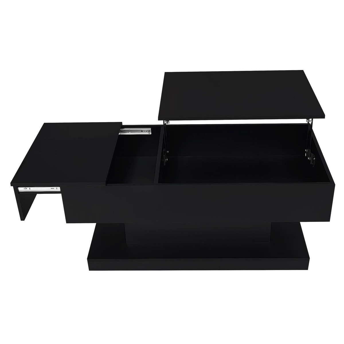 MERAX Table Basse Avec Bureau Relevable Et LED