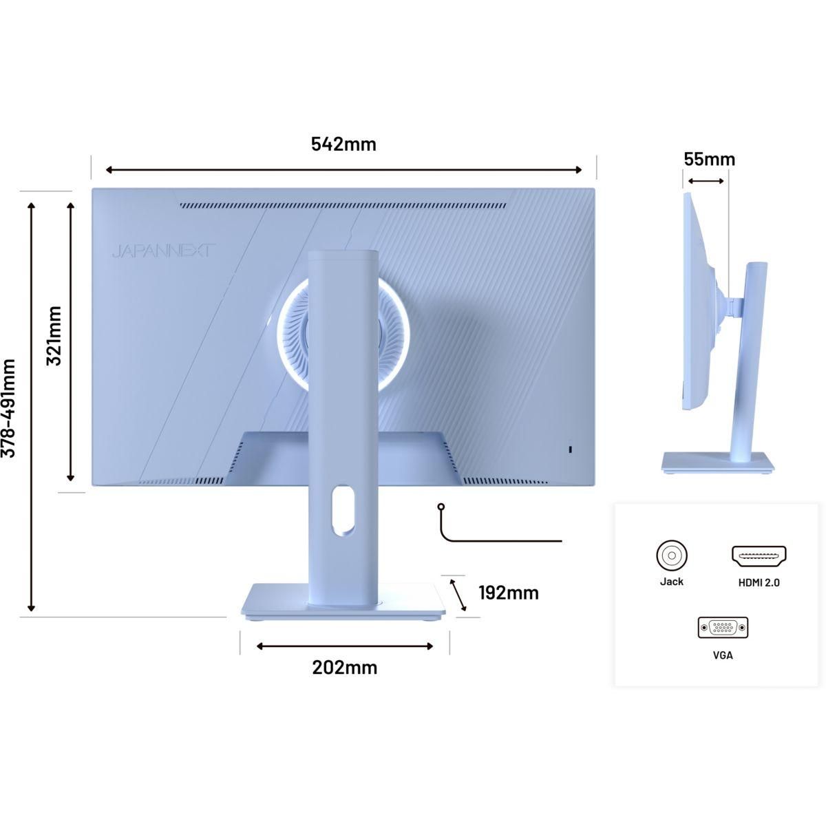 JAPANNEXT Ecran PC Gamer JN IPS238G120F HSP Bleu 24''