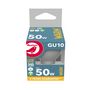 Voir la diapositive 1 : AUCHAN Ampoule LED GU10 50W Blanc chaud