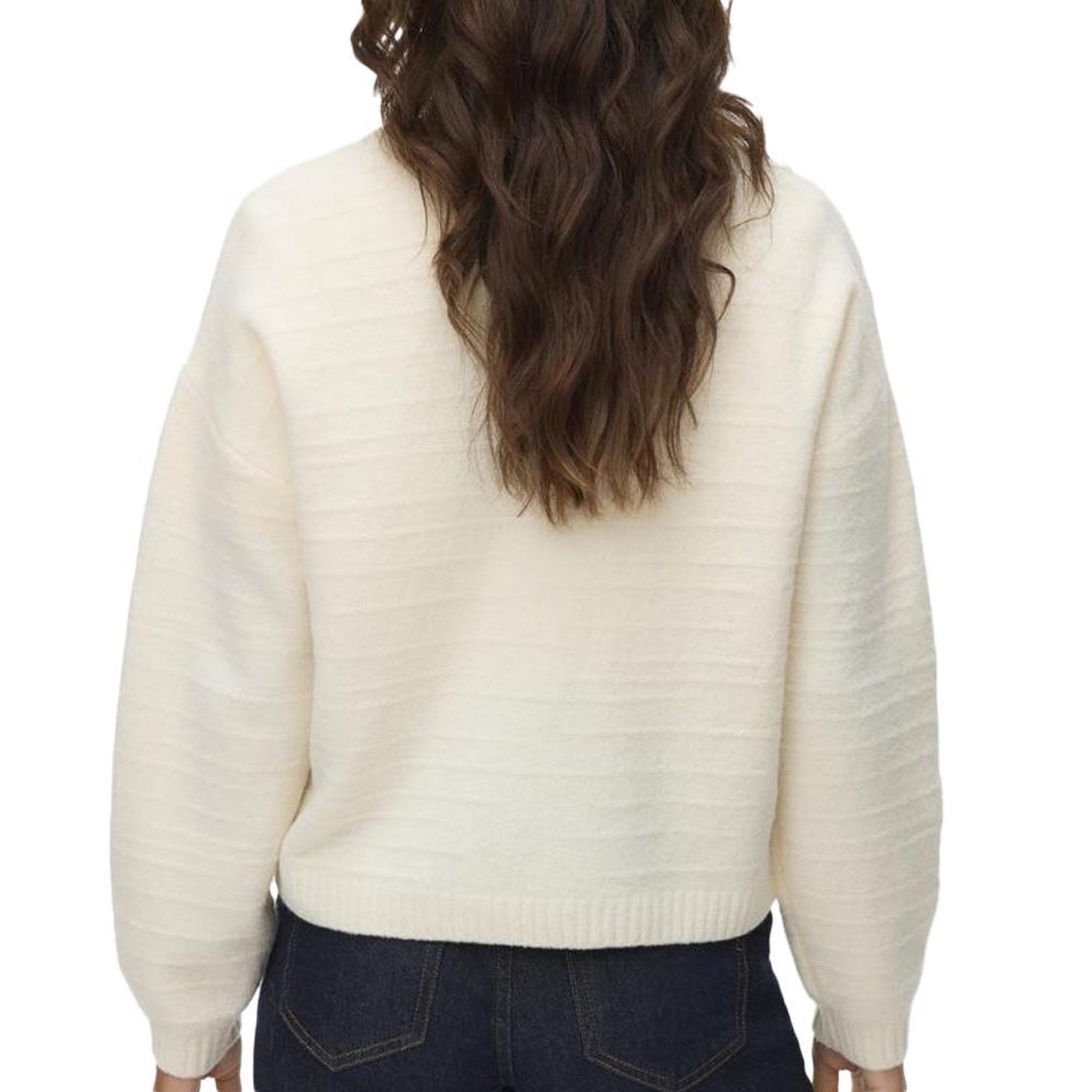 Voir la diapositive 2 : Vero Moda Gilet Ecru Femme Vero Moda Boom Structure