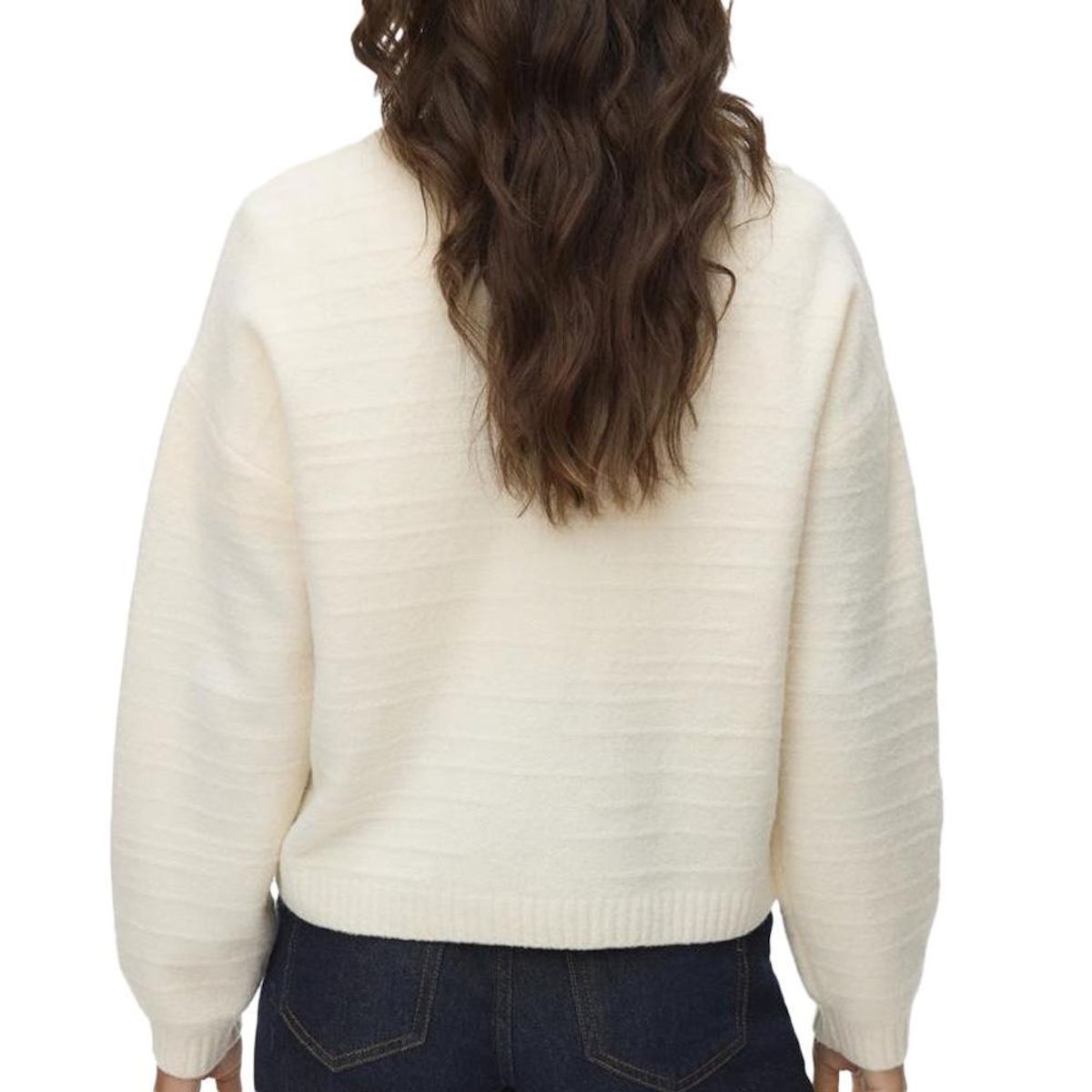 Vero Moda Gilet Ecru Femme Vero Moda Boom Structure