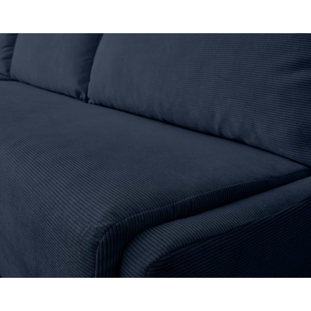 LISA DESIGN Palmira - canapé d'angle gauche - 4 places - convertible couchage quotidien - matelas 14 cm - en velours côtelé