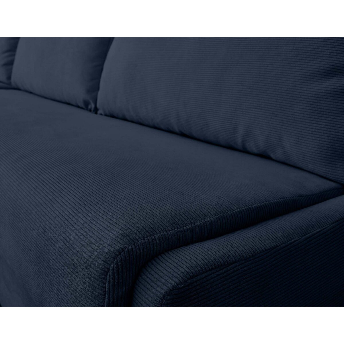 LISA DESIGN Palmira - canapé d'angle gauche - 4 places - convertible couchage quotidien - matelas 14 cm - en velours côtelé