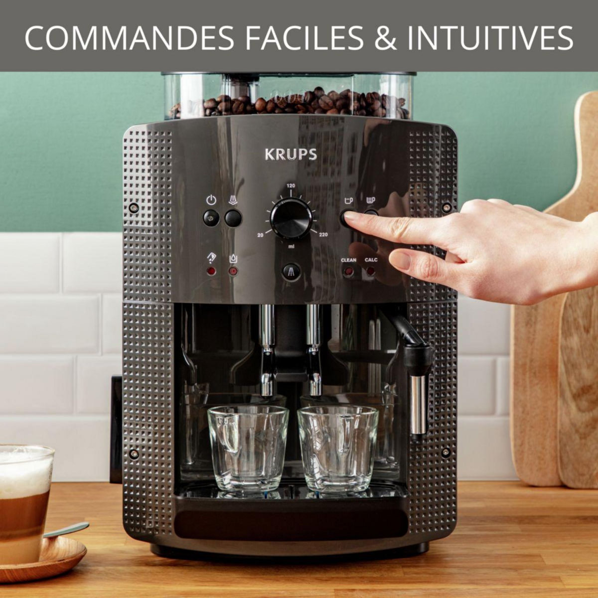 KRUPS Expresso Broyeur YY4540FD essential noire