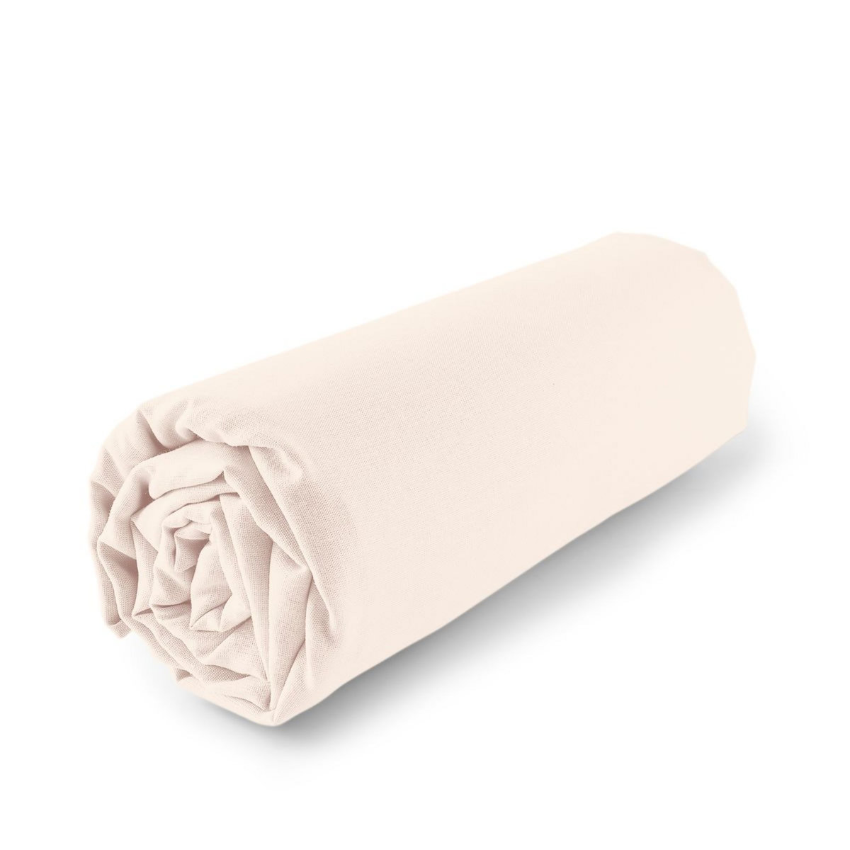 ACTUEL Drap housse uni en polycoton AZUR 