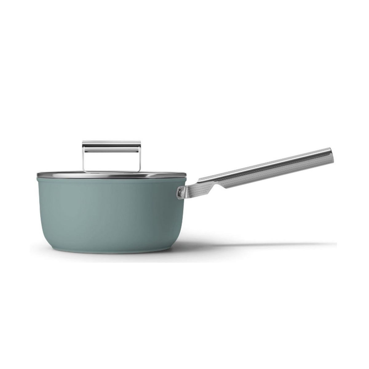 SMEG Casserole vert émeraude mat 20cm + couvercle - SPF2012EGM