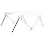 Voir la diapositive 2 : VIDAXL Auvent bimini a 4 arceaux Blanc 243x(230-244)x137 cm