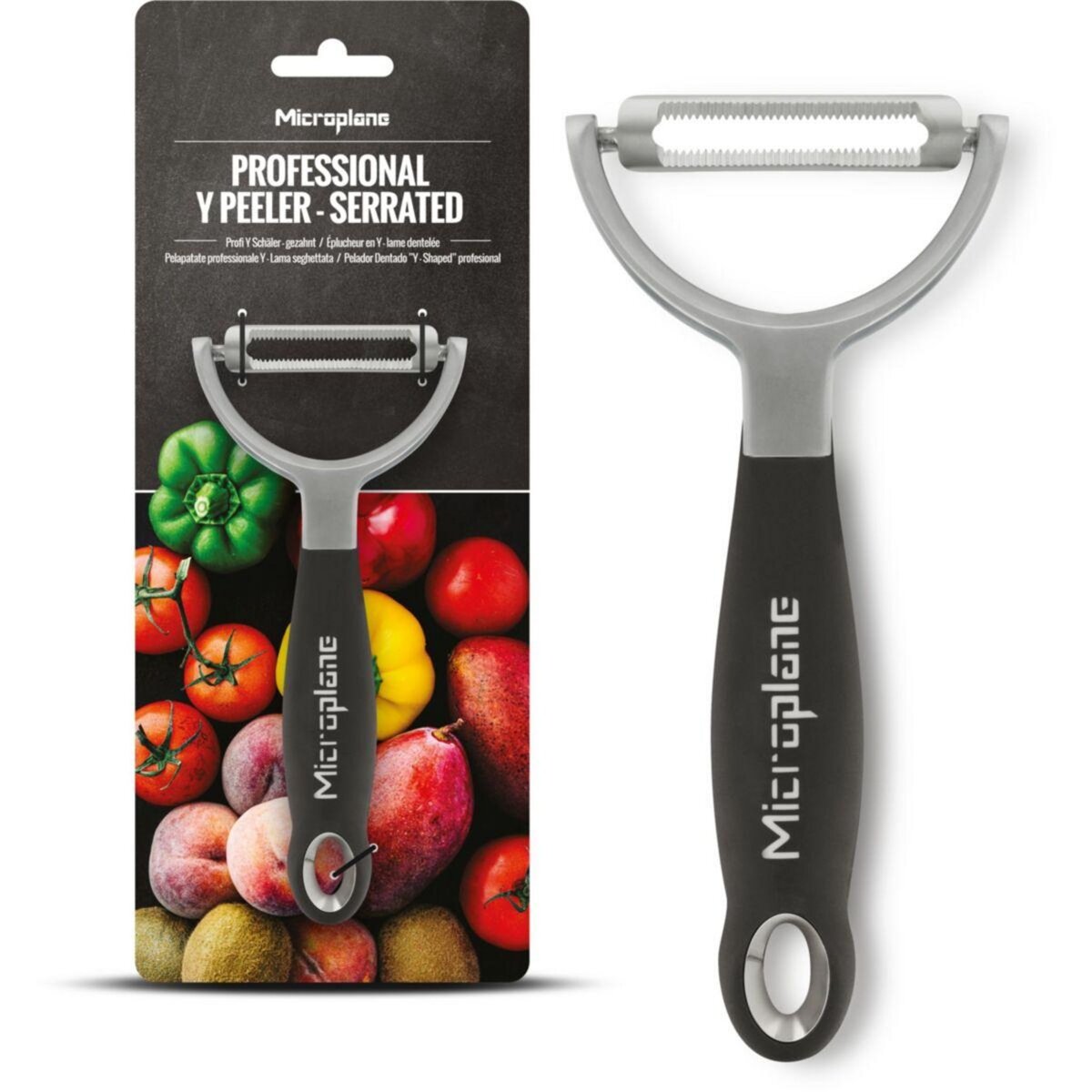 MICROPLANE Eplucheur Professional Y Serrated Black