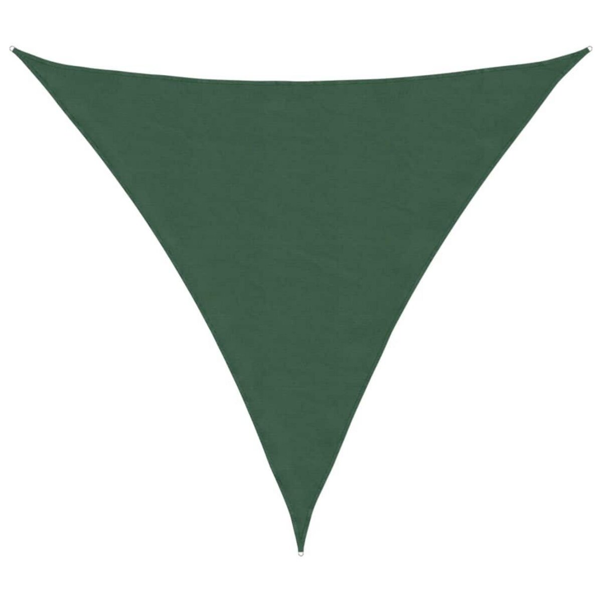 VIDAXL Voile parasol tissu oxford triangulaire 4x4x4 m vert fonce