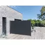 HESPERIDE Paravent rétractable de terrasse Antao graphite - 3 x 1,80 m - Hespéride