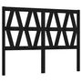 Voir la diapositive 2 : VIDAXL Tete de lit Noir 146x4x100 cm Bois massif de pin