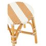 Voir la diapositive 4 : Paris Prix Tabouret en Rotin  Danial  44cm Blanc & Naturel