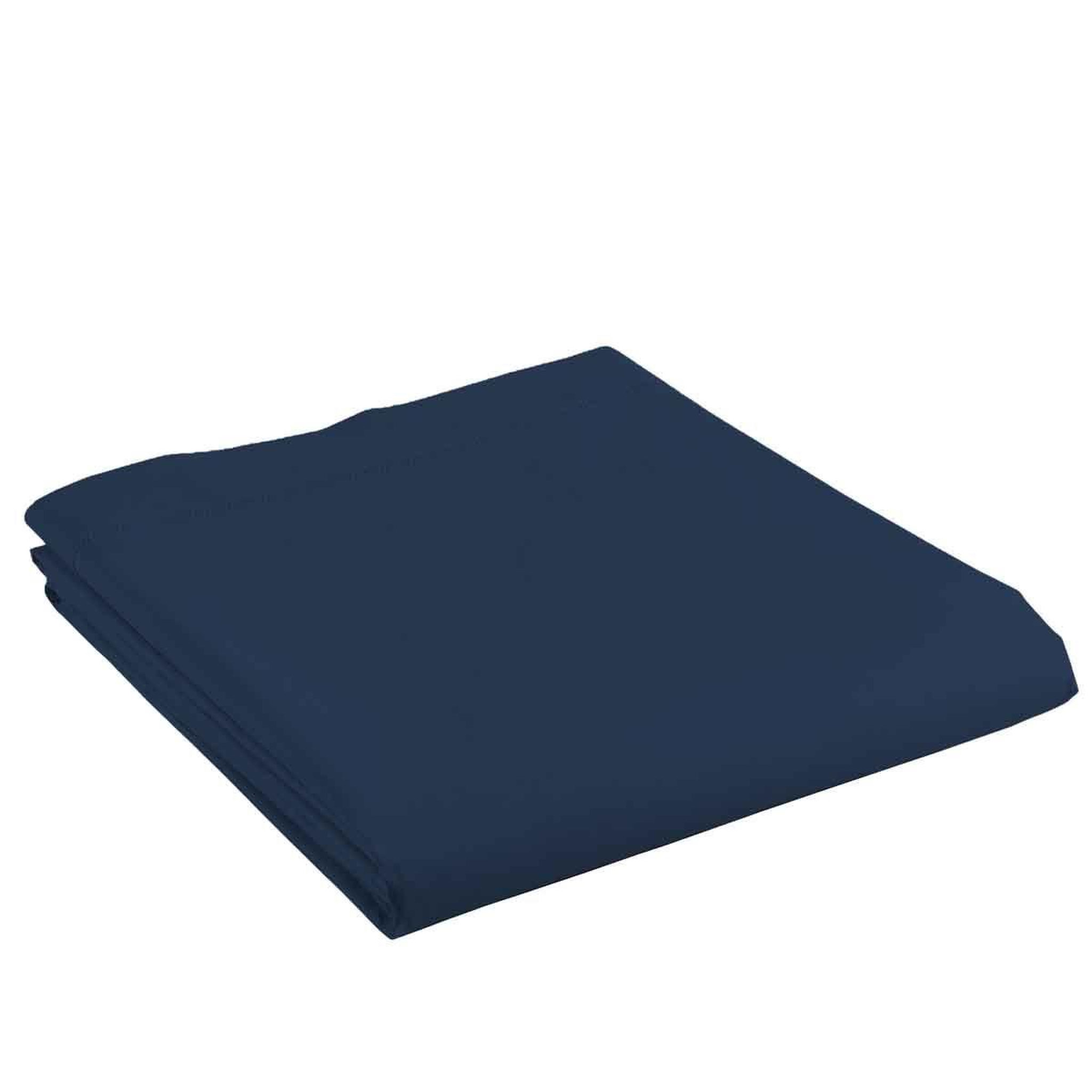 Voir la diapositive 2 : Douceur d'Intérieur Drap plat en coton  biolina  240x300cm bleu nuit