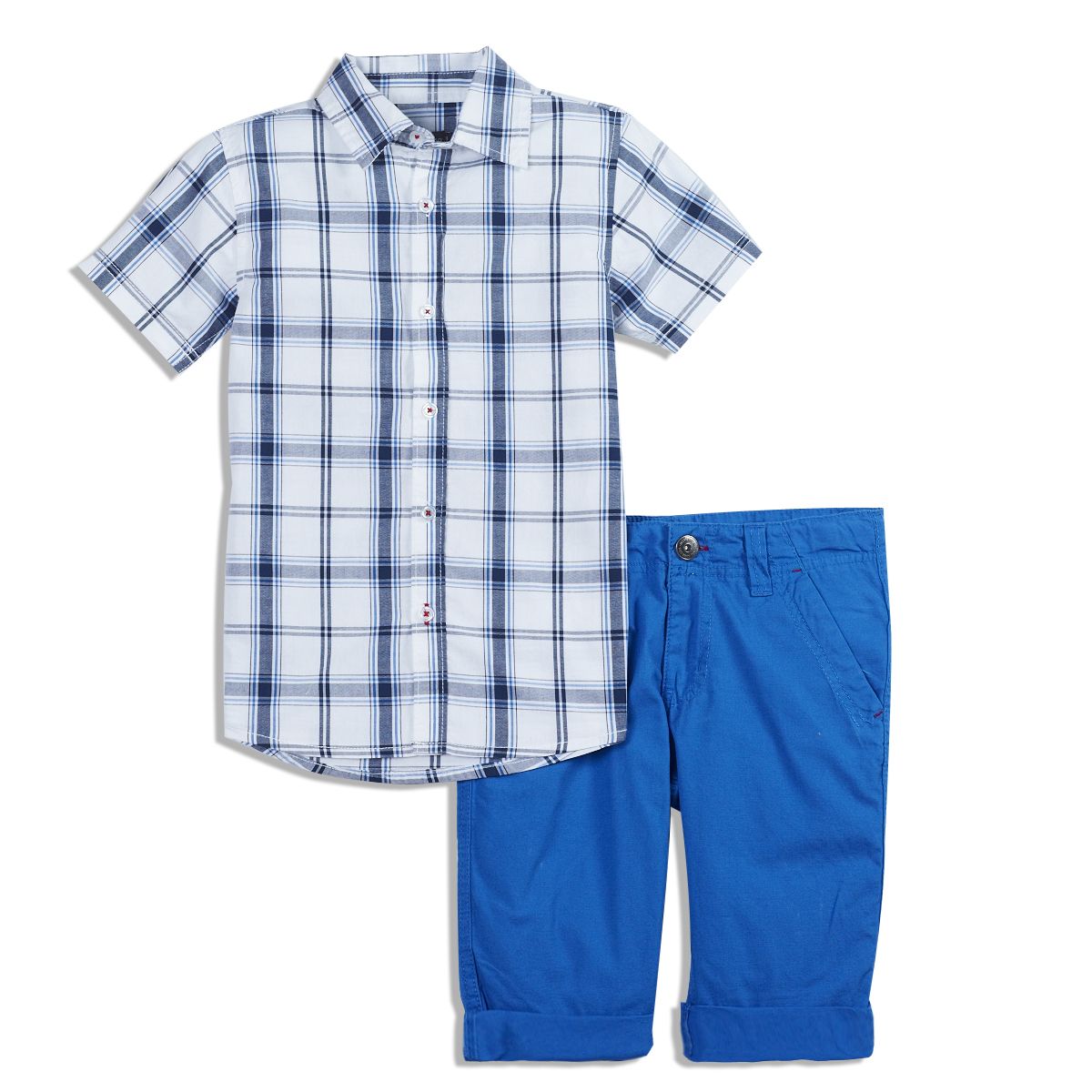 IN EXTENSO Ensemble 2 pièces: bermuda + chemise garçon 