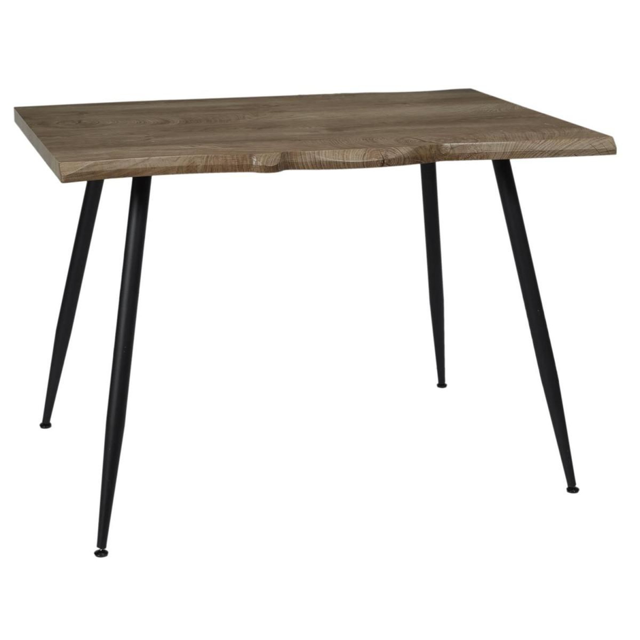 The Home Deco Factory Table de repas  forest ii  110cm naturel & noir