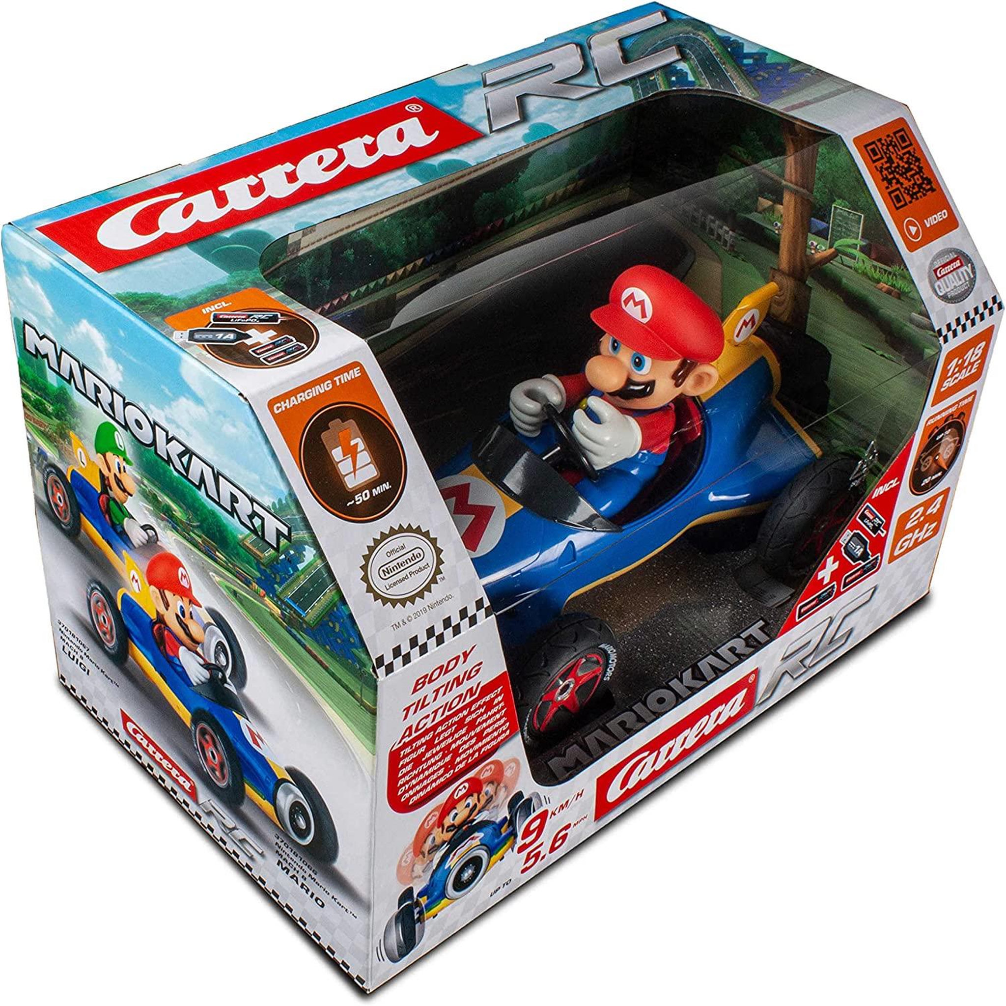 Voir la diapositive 2 : CARRERA Circuit radiocommandé Mario 1/18 ème