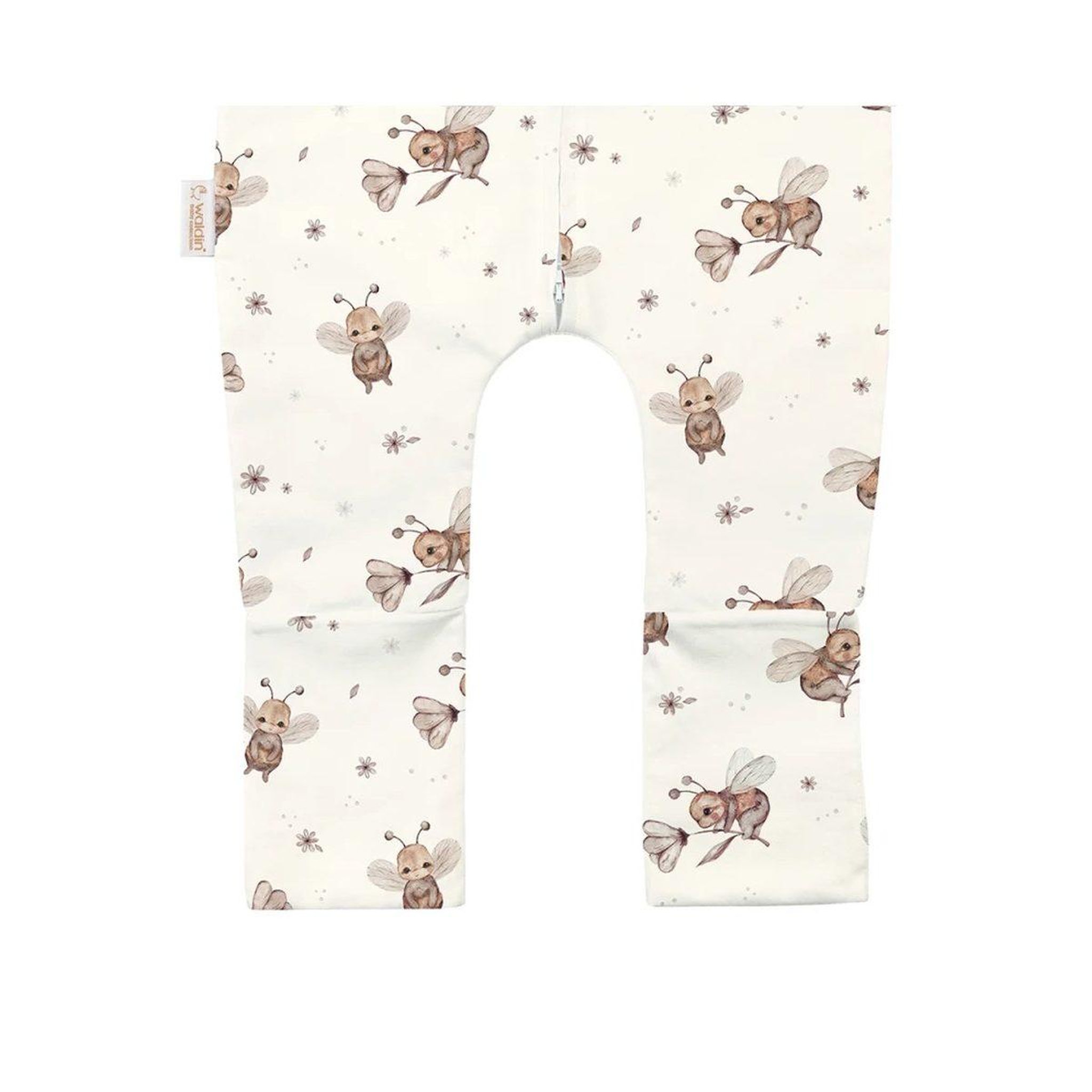 Voir la diapositive 2 : WALDIN Gigoteuse à jambes en coton - taille M (3-4 ans) - motif abeilles, champagne
