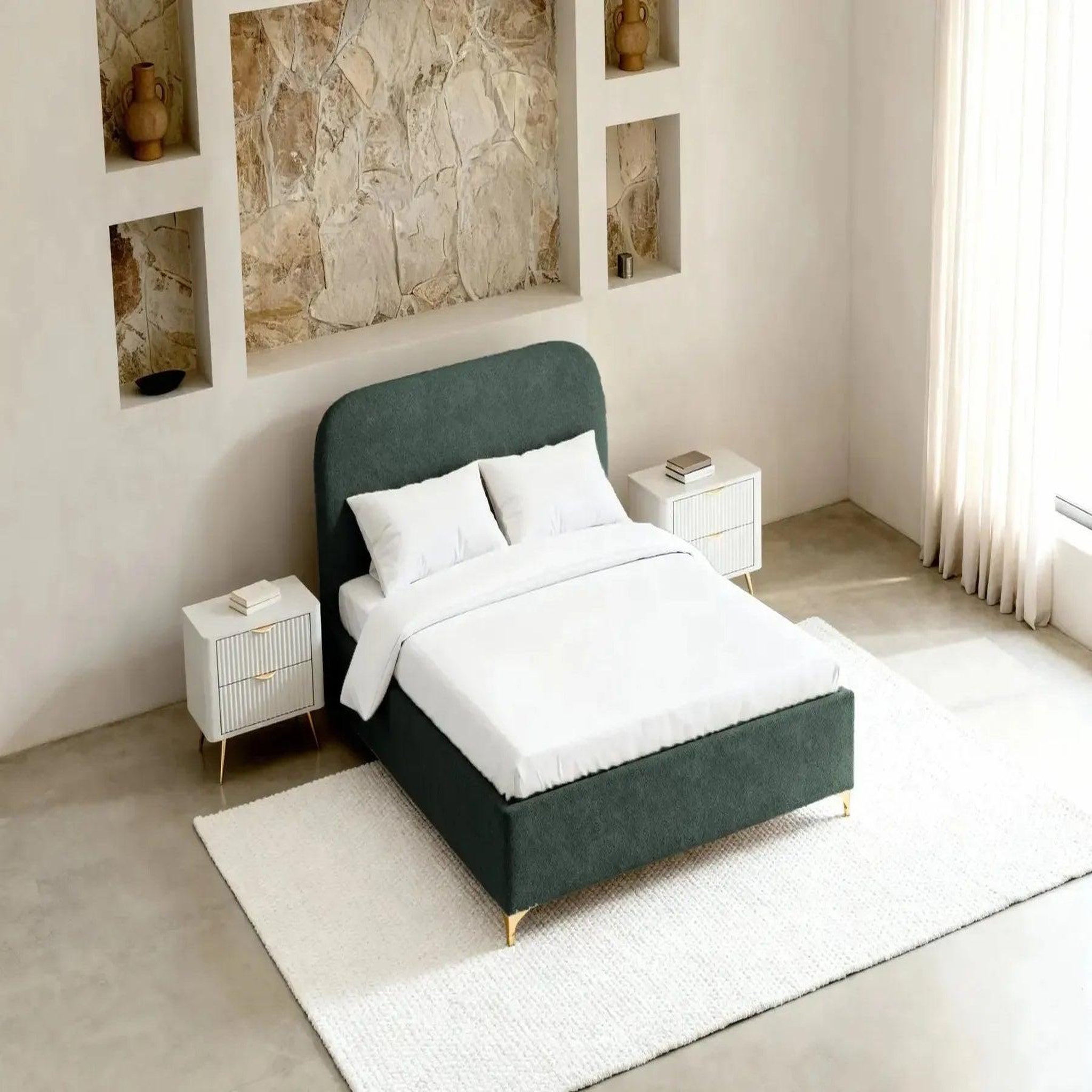 Voir la diapositive 5 : CASANOVA PARIS Charlotte - lit coffre tissu chenille