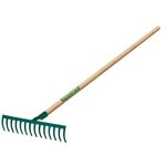 Leborgne Râteau 14 dents courbes - manche bois certifié PEFC 100%