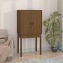 Voir la diapositive 3 : VIDAXL Buffet haut Marron miel 60x40x120 cm Bois massif de pin