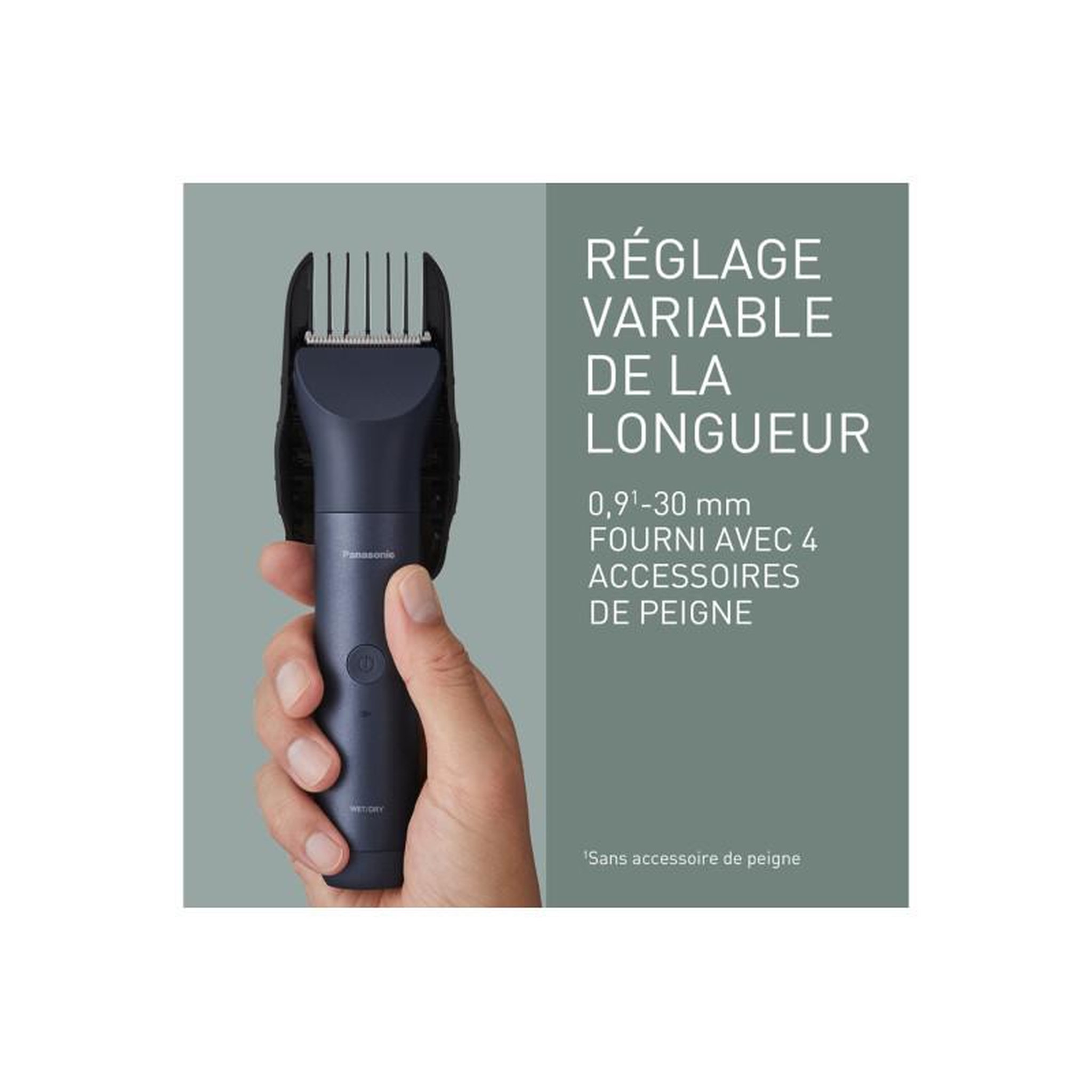 Voir la diapositive 5 : PANASONIC Tondeuse homme Panasonic ER CKL3 A301 MULTISHAPE NOIR