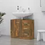 VIDAXL Armoire de lavabo Chene fume 63x30x54 cm Bois d'ingenierie