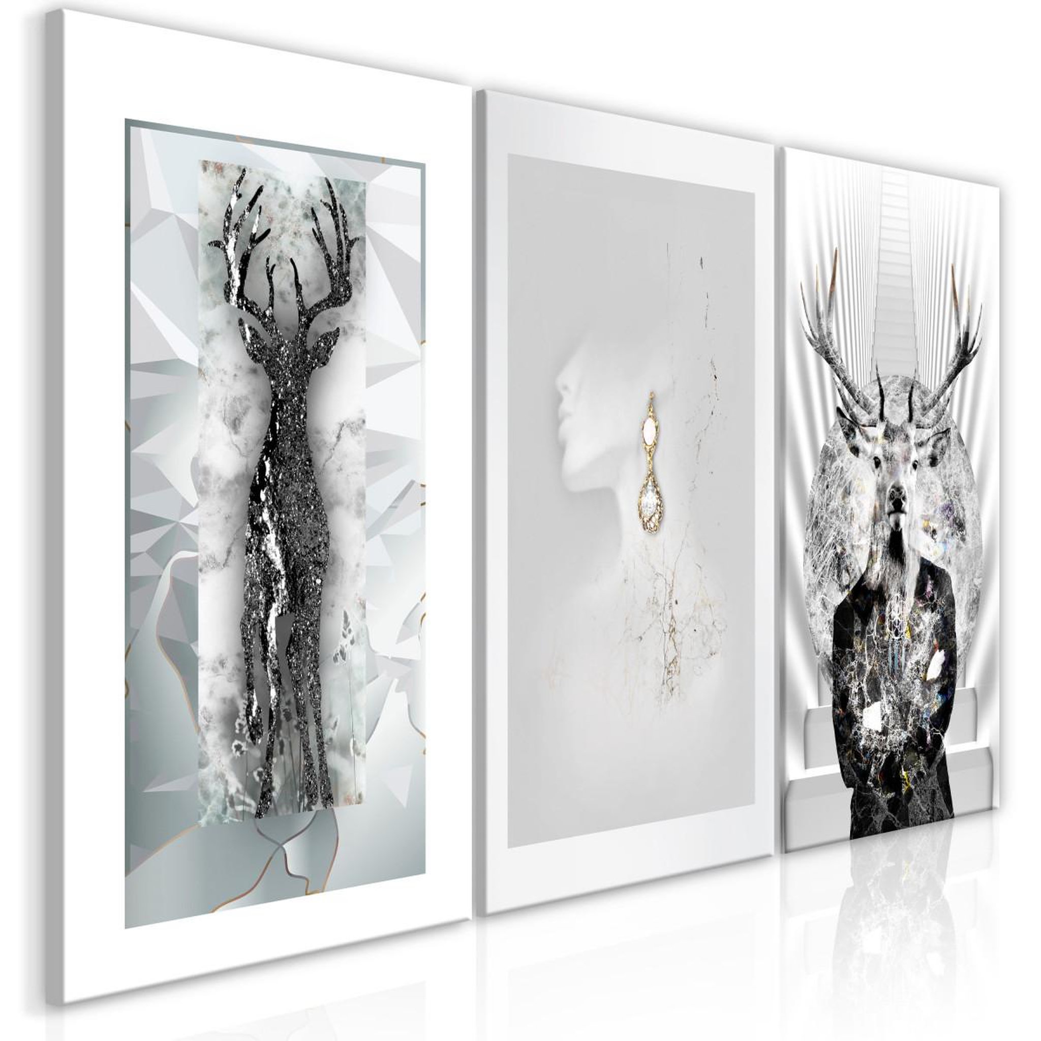 Paris Prix Tableau imprimé  beauty of nature 3 panneaux  60x120cm