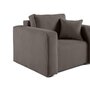 Voir la diapositive 4 : BEST MOBILIER Topaze - fauteuil - en velours texturé