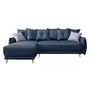Voir la diapositive 6 : BEST MOBILIER Lena - canapé d'angle réversible convertible - 4 places - style scandinave