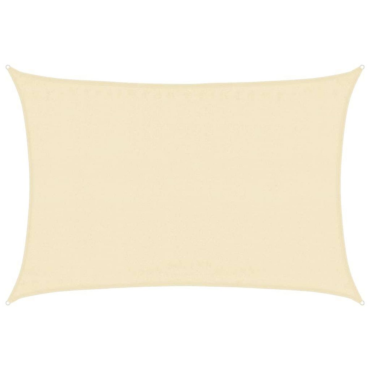 VIDAXL Voile d'ombrage 160 g/m^2 Creme 3,5x4,5 m PEHD