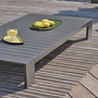 Voir la diapositive 5 : DCB GARDEN Salon de jardin 5 places en aluminium et accoudoirs en HPL
