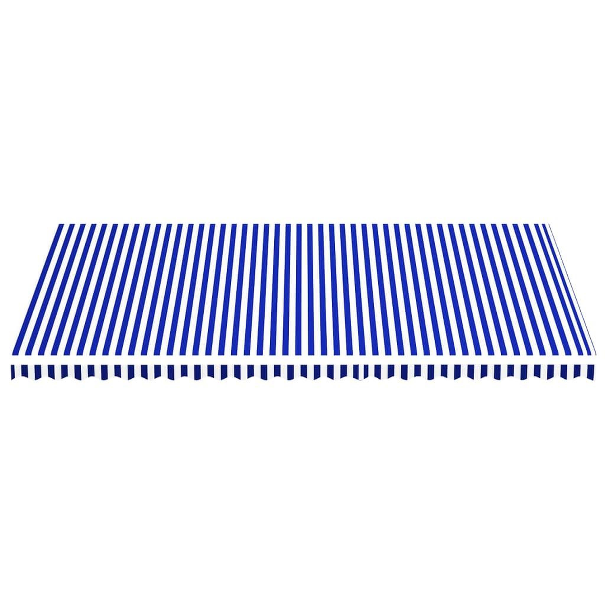 Voir la diapositive 3 : VIDAXL Tissu de remplacement pour auvent Bleu et blanc 6x3,5 m