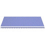Voir la diapositive 3 : VIDAXL Tissu de remplacement pour auvent Bleu et blanc 6x3,5 m