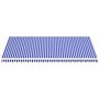 Voir la diapositive 3 : VIDAXL Tissu de remplacement pour auvent Bleu et blanc 6x3,5 m