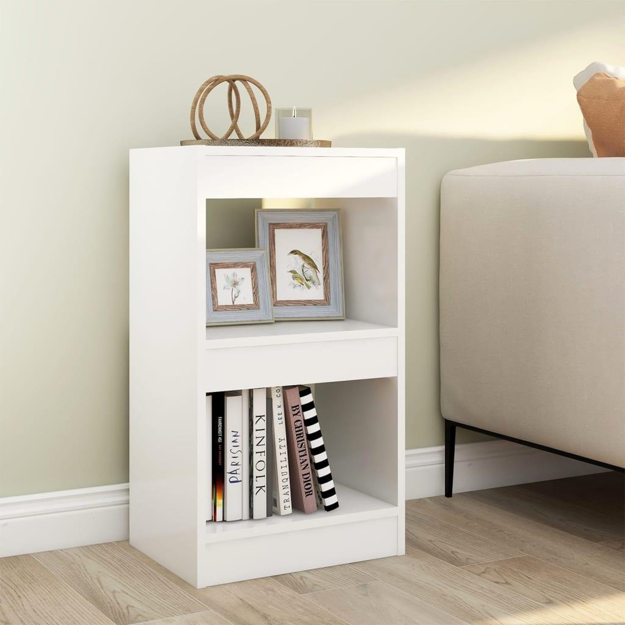 VIDAXL Bibliotheque/Separateur de piece Blanc 40x30x72 cm